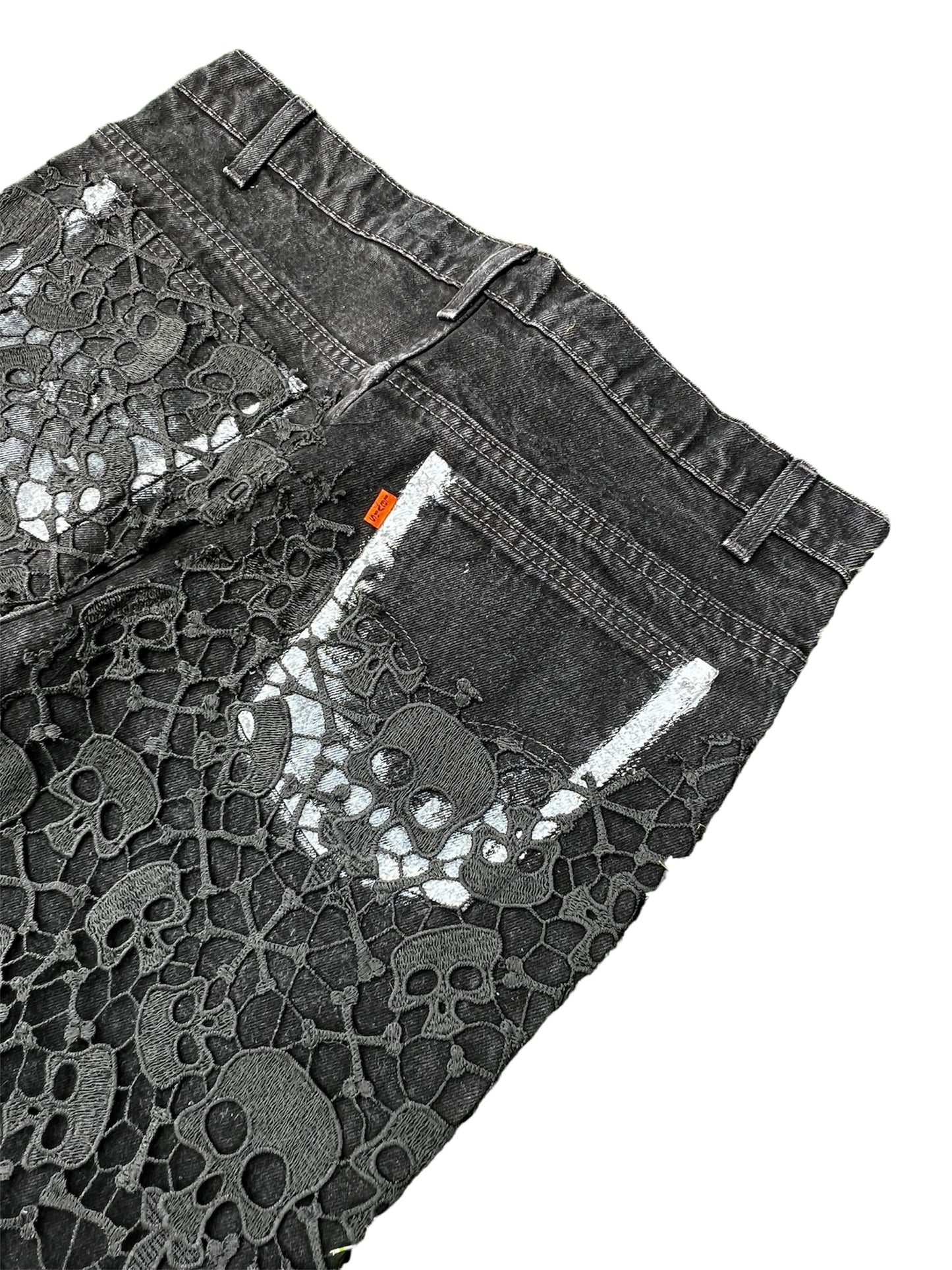 Skull Lace Denim